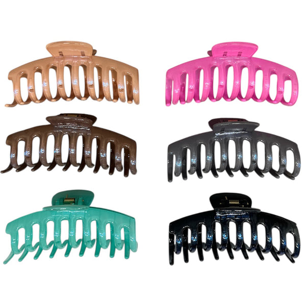 HAIRSTORY D651-D504 Shimmer Jumbo Big Claw Hair Clamp Clip