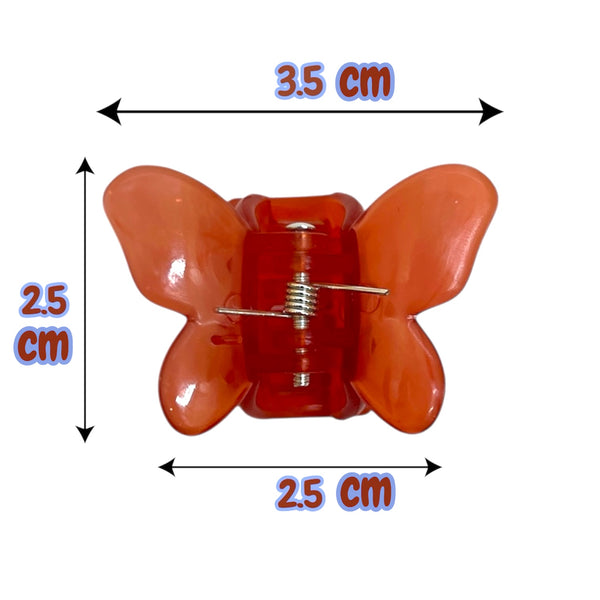 HAIRSTORY Sun UV Color Changing Clips Small Butterfly Hair Claw