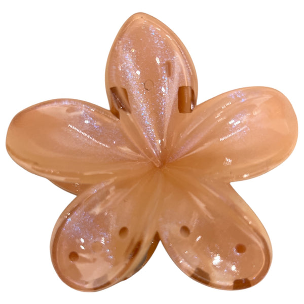 HAIRSTORY D824 Shimmer Double Sided Flower Orchid Hair Clamp