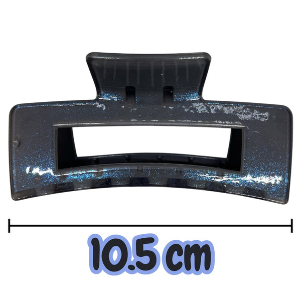 HAIRSTORY D705 SHIMMER Jumbo Rectangular Hair Claw Clamp Clip