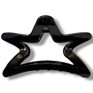 HAIRSTORY Glossy Black Star Hair Claw Clamp