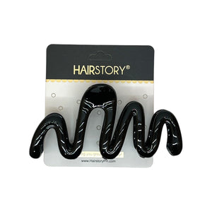 HAIRSTORY D817 Glossy Zigzag Hair Claw