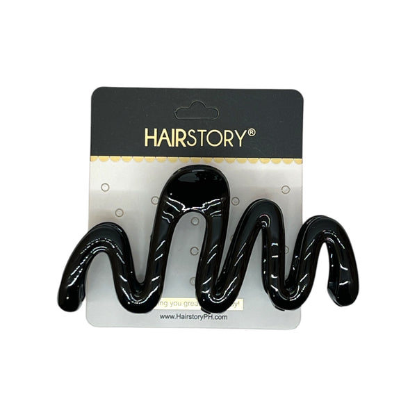 HAIRSTORY D817 Glossy Zigzag Hair Claw