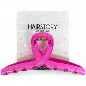 HAIRSTORY D686 SHIMMER Classic Knot Hair Claw Clamp Clip