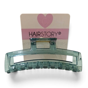 HAIRSTORY Crystal Long Rectangular Hair Claw Clamp - D786 Crystal