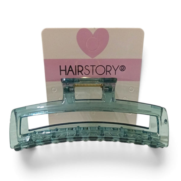 HAIRSTORY Crystal Long Rectangular Hair Claw Clamp - D786 Crystal