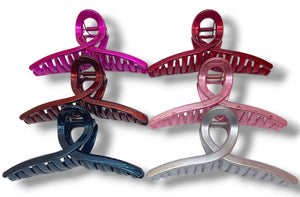 HAIRSTORY D832 CHROME Basic Knot Claw Clamp Clip