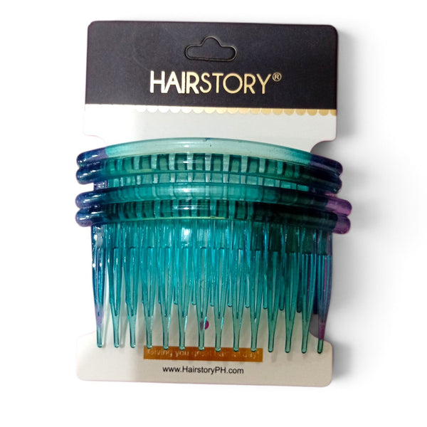 HAIRSTORY Y3034/A008 Basic Small Double Line Side Comb