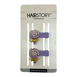 HAIRSTORY Lollipop Charm Snap Clip (001-L)