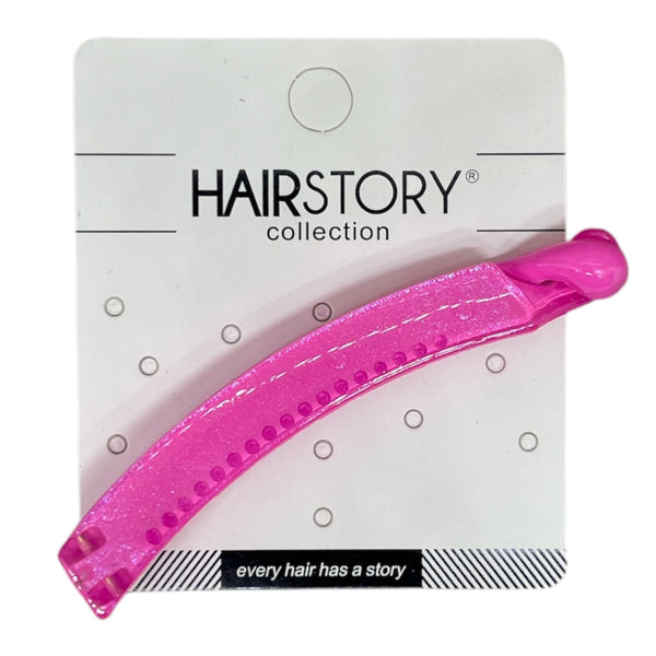 HAIRSTORY B121 Shimmer Plain Banana Clamp Clip