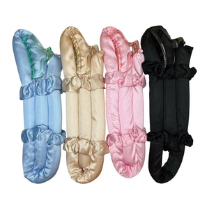 HAIRSTORY #6073 Velvet Heatless Lazy Curling Rod Headband W/Clip Random Color