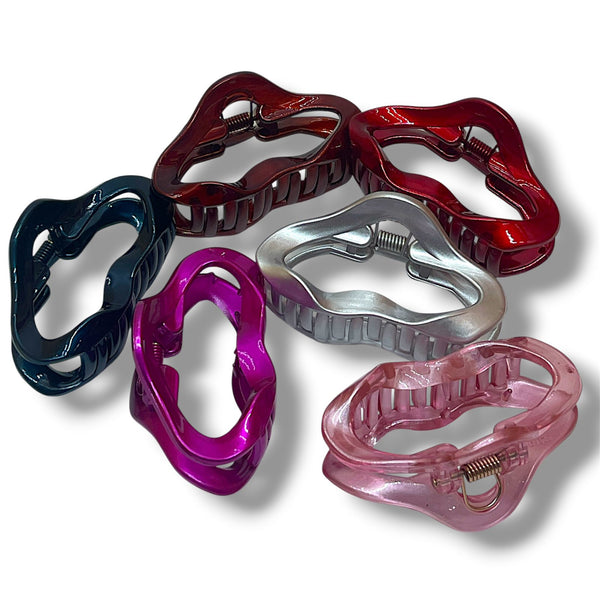 HAIRSTORY D829 CHROME Cloud Hair Claw Clip