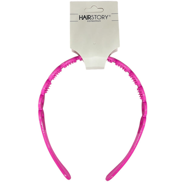 HAIRSTORY T062 Shimmer Round Holes Headband