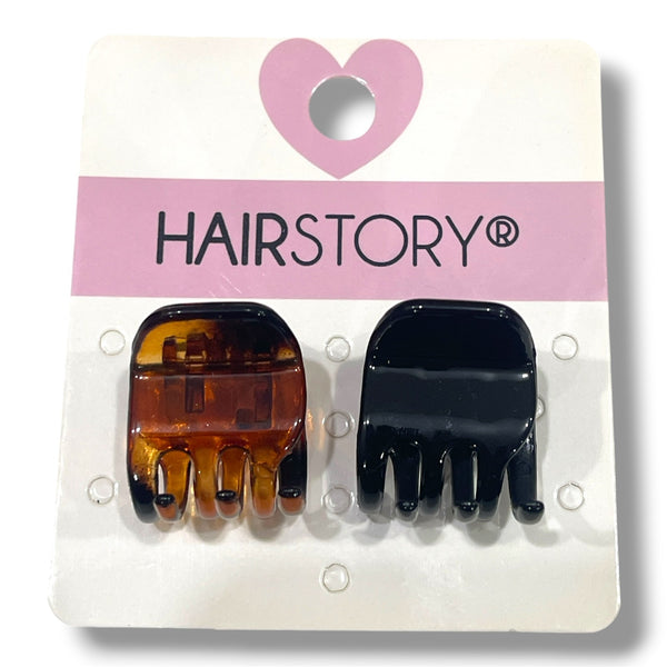 HAIRSTORY 61320 Non-Slip Classic Square Hair Claw