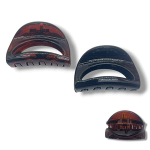 HAIRSTORY A15-3843 - D746 Black & Brown Tiny Hair Clamp Clips