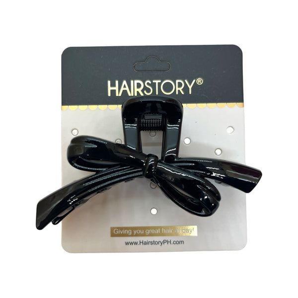 HAIRSTORY D901 Glossy Bow Hair Claw