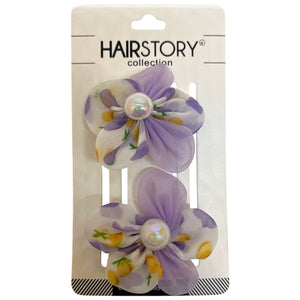 HAIRSTORY Mini Flower Pearl Charm Pin Curl