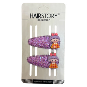 HAIRSTORY Cute Bear/Bunny Sequin Hair Clip (#25-CBBS)