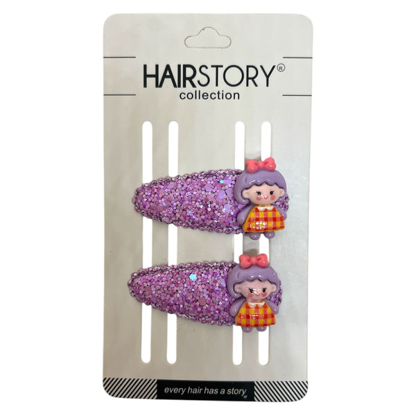HAIRSTORY Cute Bear/Bunny Sequin Hair Clip (#25-CBBS)