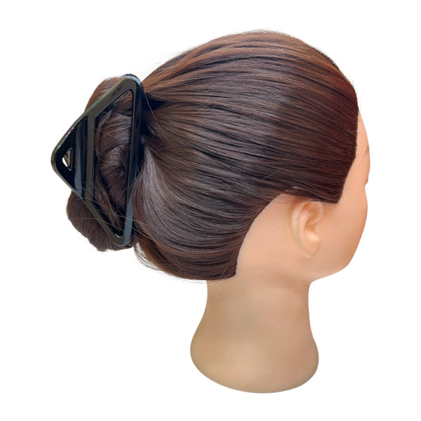 HAIRSTORY D842 Classic Glossy Triangle Hair Claw Clamp