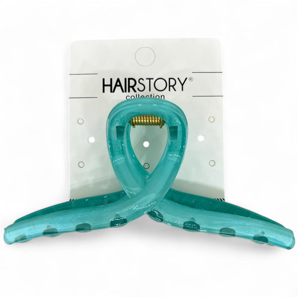 HAIRSTORY D832 SHIMMER Classic Knot Hair Claw Clamp Clip