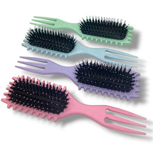HAIRSTORY #9041 2in1 Defining Styling Brush Double Edges Rectangle Random Color