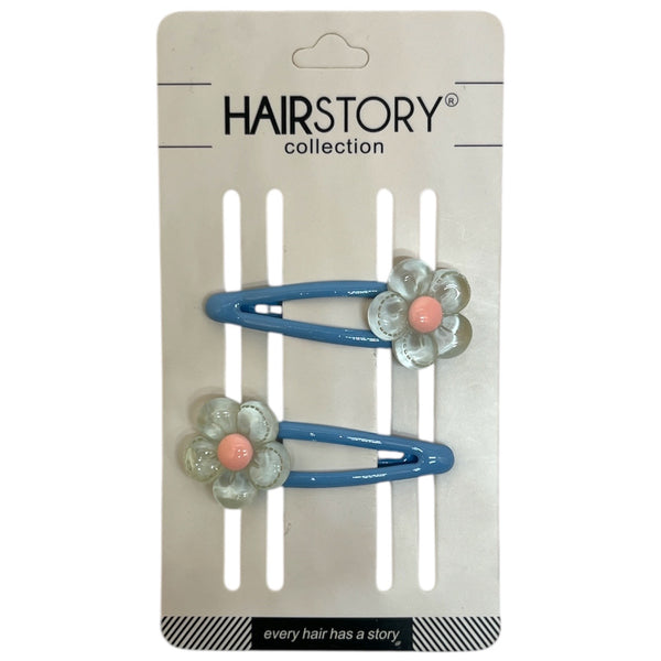 HAIRSTORY Flower Colorful Bean Snap clip (#21-F)