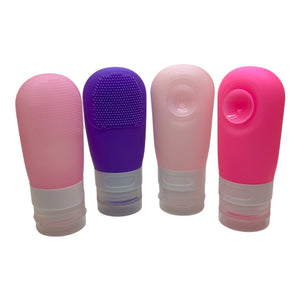 HAIRSTORY 6019 Silicone Bottle W/ Facial Brush  1pcs Random Color