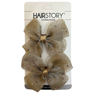 HAIRSTORY Shimmer Organza Ribbon Pin Curl (003-SOR)