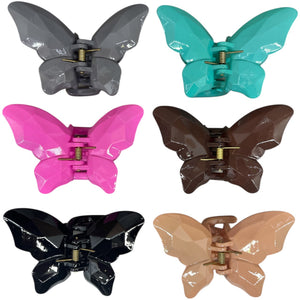 HAIRSTORY B101 Shimmer Butterfly Hair Clamp Clips