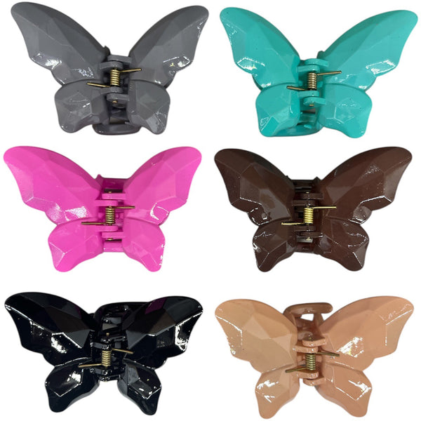 HAIRSTORY B101 Shimmer Butterfly Hair Clamp Clips