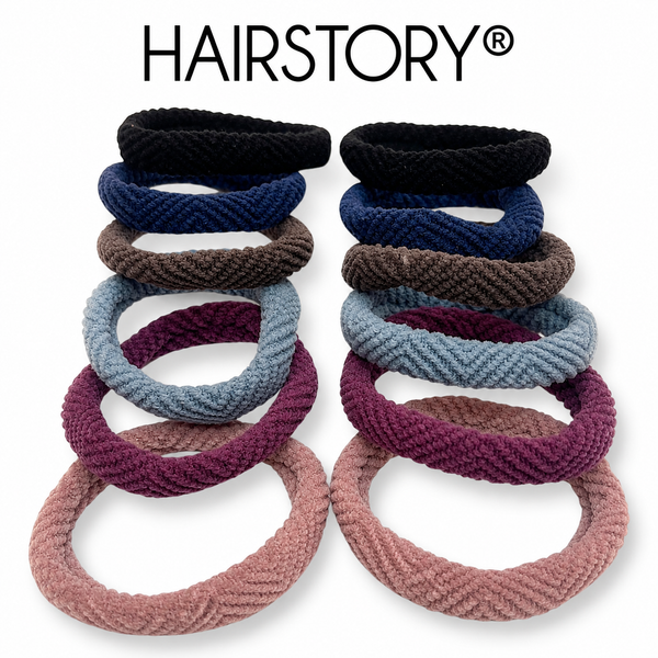 HAIRSTORY 2431 Ribbed Zigzag Hair Tie Random Color