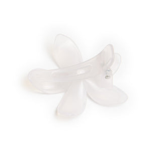 HAIRSTORY Sun UV Color Changing Plumeria Flower Hair Clip with Paint Splash Center