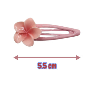 HAIRSTORY Plumeria Flower Charm Snap Clip (#13-PLM)