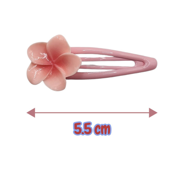 HAIRSTORY Plumeria Flower Charm Snap Clip (#13-PLM)