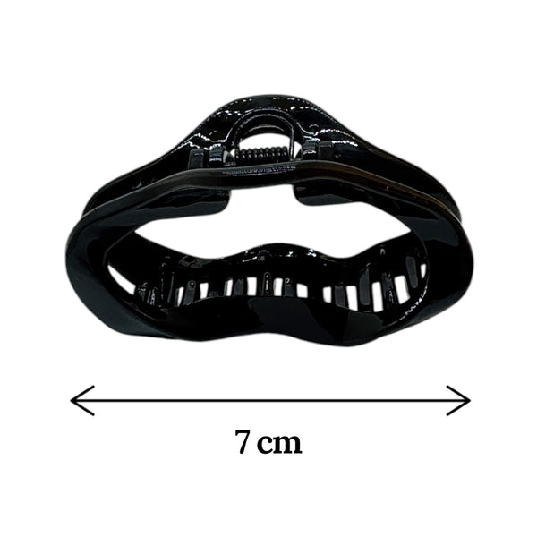 HAIRSTORY Glossy Black Cloud Hair Claw Clamp