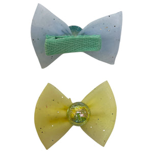 HAIRSTORY Glittered Ribbon Pin Curl (001-GR)