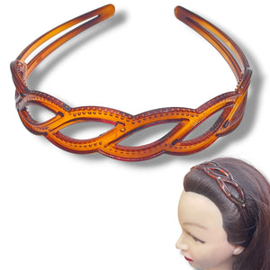HAIRSTORY Y4006 France Multi-Color Infinity Weave Headband