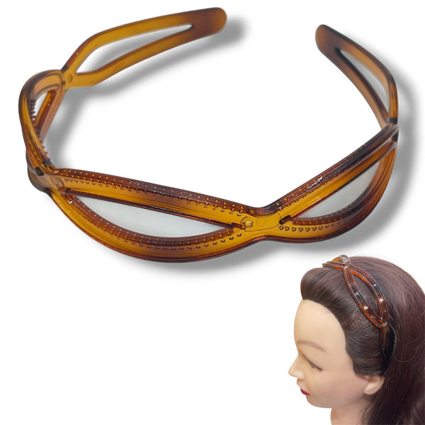 HAIRSTORY FRANCE Y4007 Multi-Color Oval Braided Headband