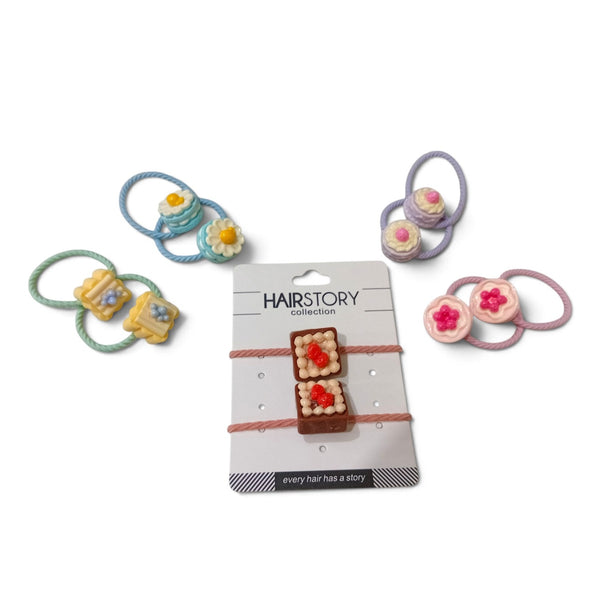 HAIRSTORY Cute Cake & Pastry Hair Ties