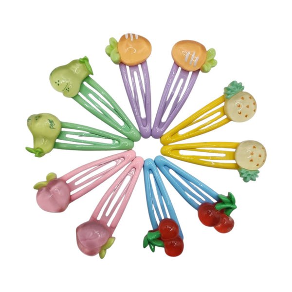 HAIRSTORY Crystal Fruit Colorful Charm Snap Clip (#13-CFC)