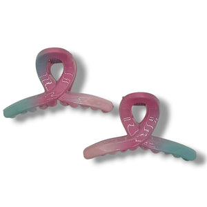 HAIRSTORY 61362-2-61381 Tri-Color Mini Hair Claw Clips
