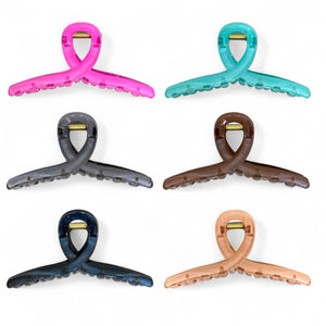 HAIRSTORY D686 SHIMMER Classic Knot Hair Claw Clamp Clip