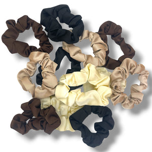 HAIRSTORY #6050 Small Satin Scrunchies