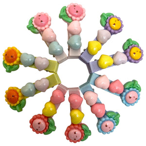 HIRSTORY Sunflower Heart Charm Pin Curl (001-SH)