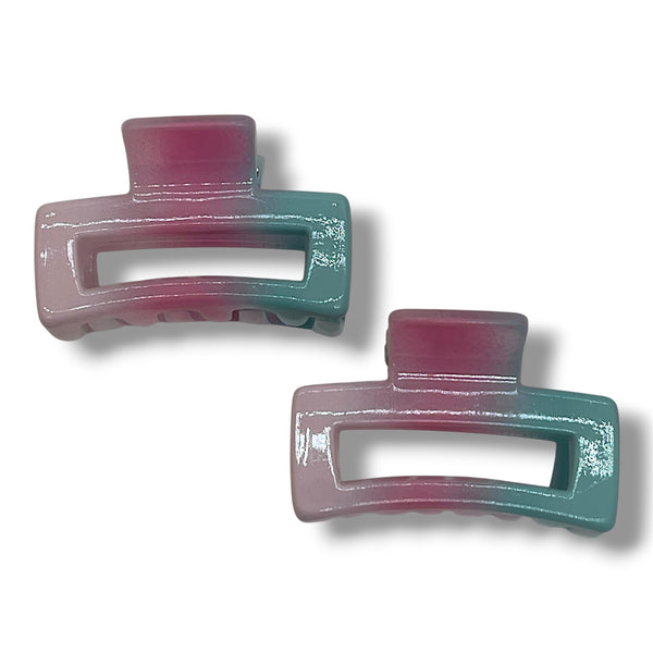 HAIRSTORY 61362-2-61381 Tri-Color Mini Hair Claw Clips