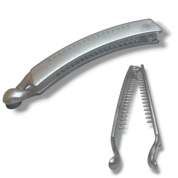 HAIRSTORY CHROME Plain Banana Clamp Clip