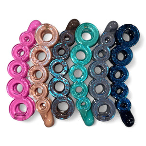HAIR B114 Shimmer Basic Round Holes Banana Clamp ClipSTORY