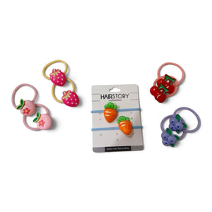 HAIRSTORY Cute Fruit/Vegetable Garden Hair Ties