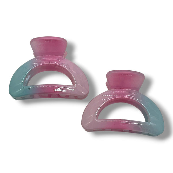 HAIRSTORY 61362-2-61381 Tri-Color Mini Hair Claw Clips